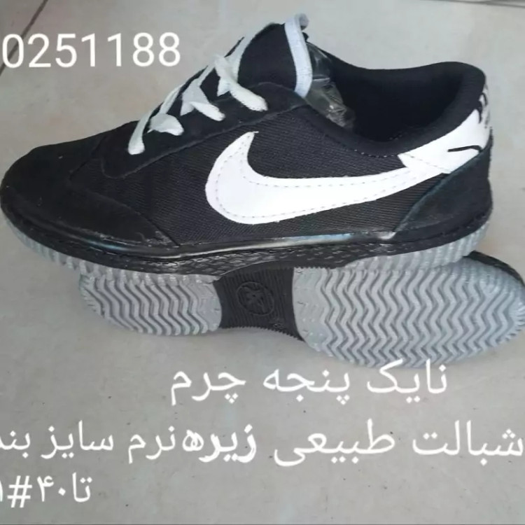 کتانی نایک پنجه چرم دور دوخت - نمای دوم