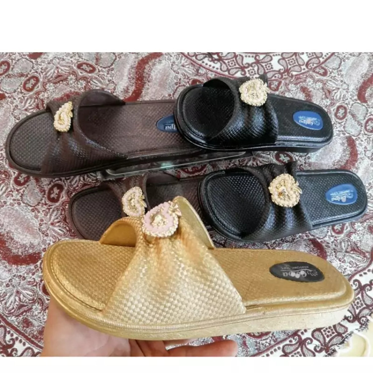 دمپایی ژله ای زنانه دخترانه مدل اپل - نمای پشت