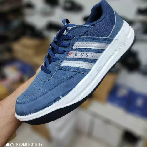 کفش کار SSA کفش چرم طبیعی سرمه ای