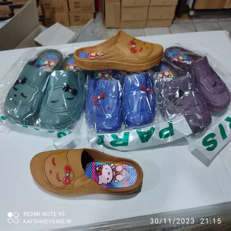دمپایی جلو بسته دخترانه مدل تیفانی - نمای دوم