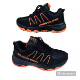 کتانی سالمون ست زنانه مردانه  مشکی سفید