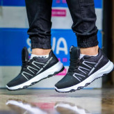 کتانی سالمون ست زنانه مردانه  مشکی سفید