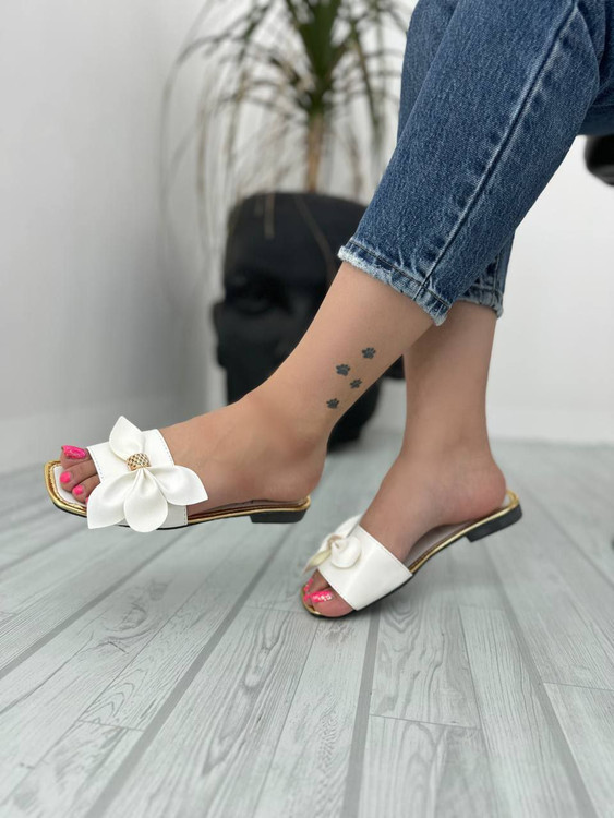 صندل زنانه مدل کاترین سفید