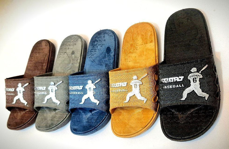 دمپایی نرم ژله ای مردانه ضد لغزش مدل بیسبال