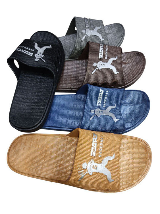 دمپایی نرم ژله ای مردانه ضد لغزش مدل بیسبال