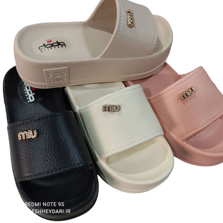 دمپایی لژدار زنانه زیره پهن