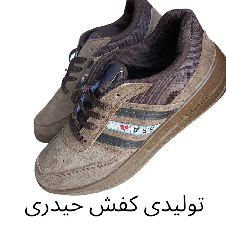 کفش کار SSA کفش چرم طبیعی رنگ خاکی