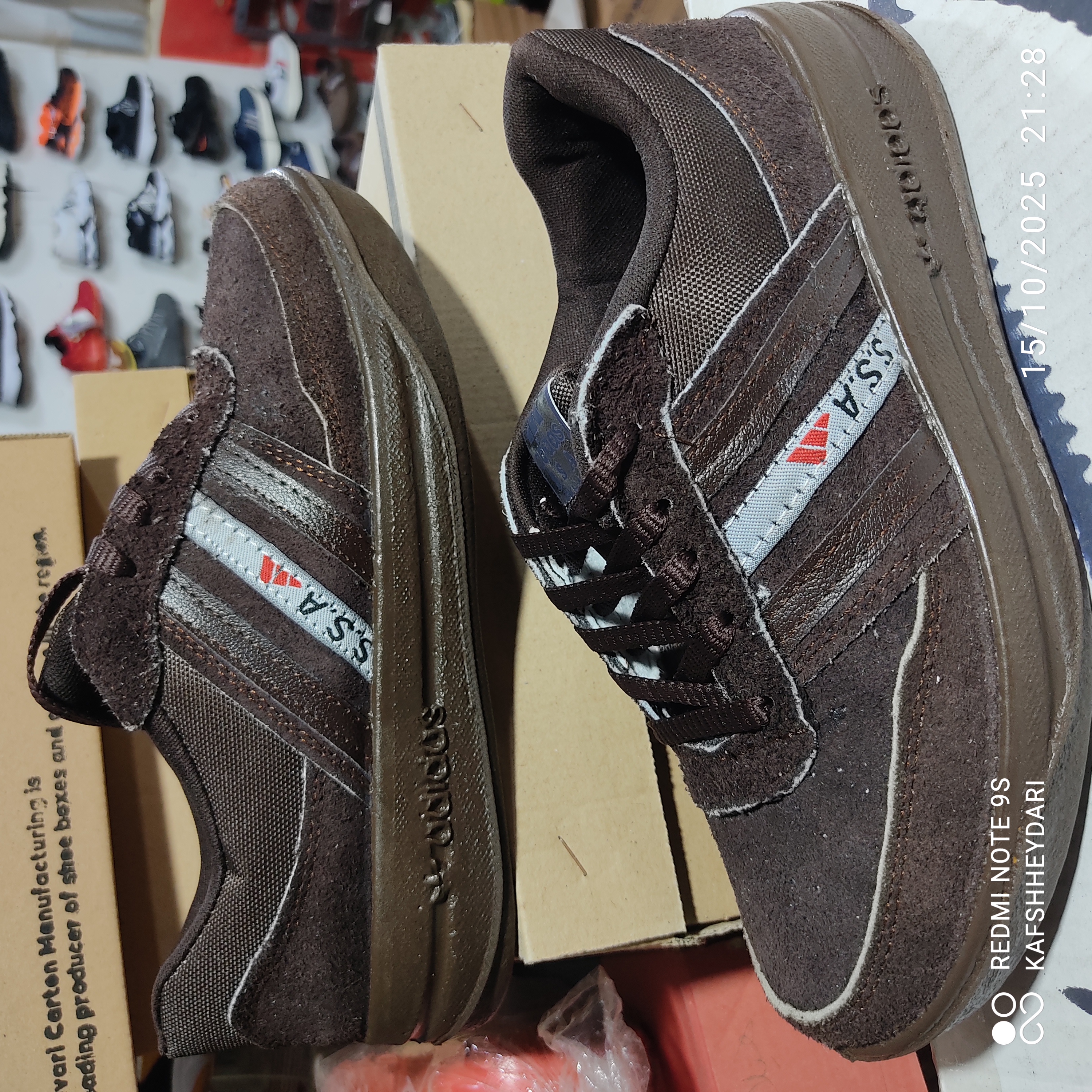 کفش کار انفالوس مردانه چرم طبیعی SSAوSFS