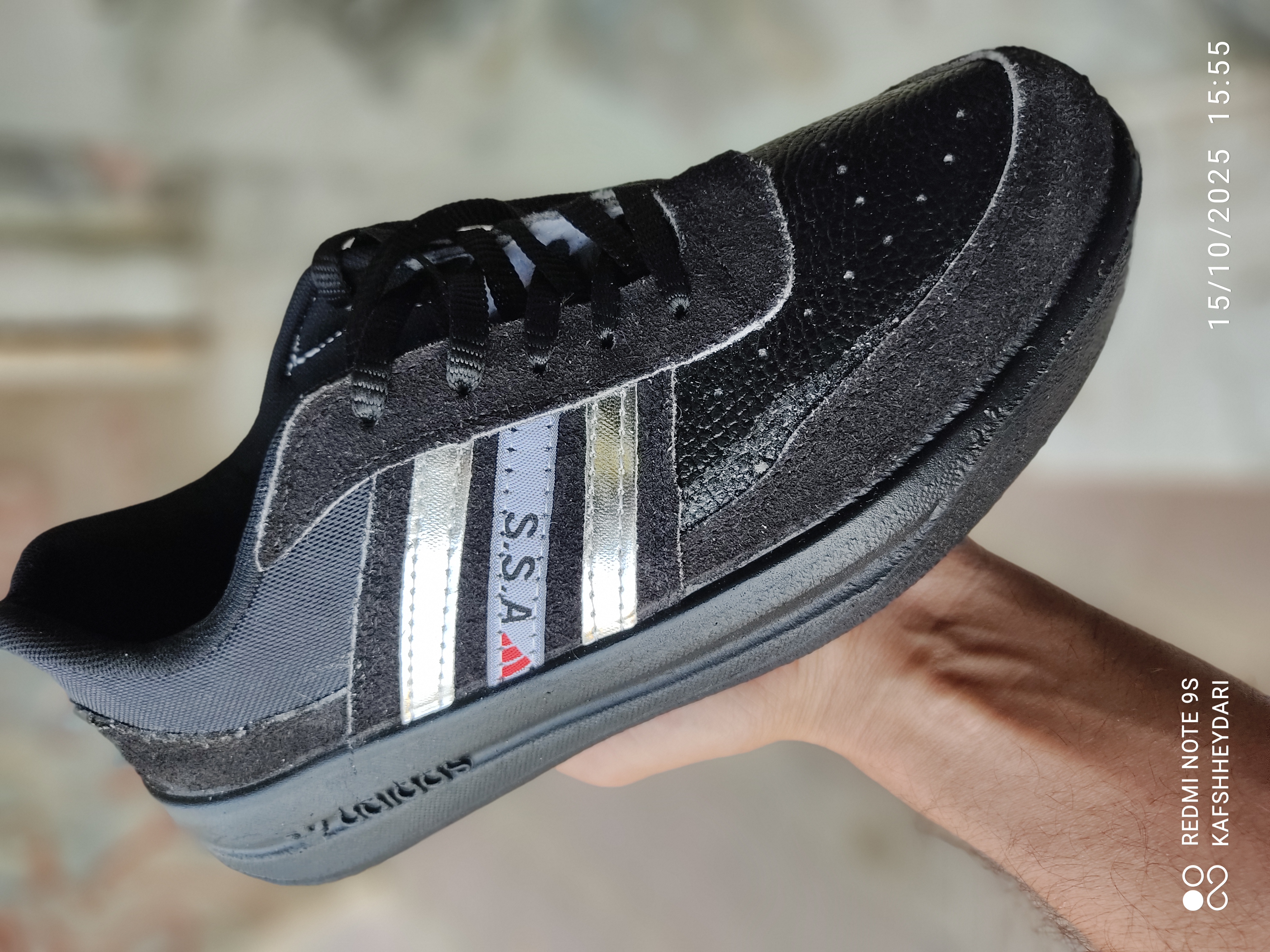 کفش کار انفالوس مردانه چرم طبیعی SSAوSFS