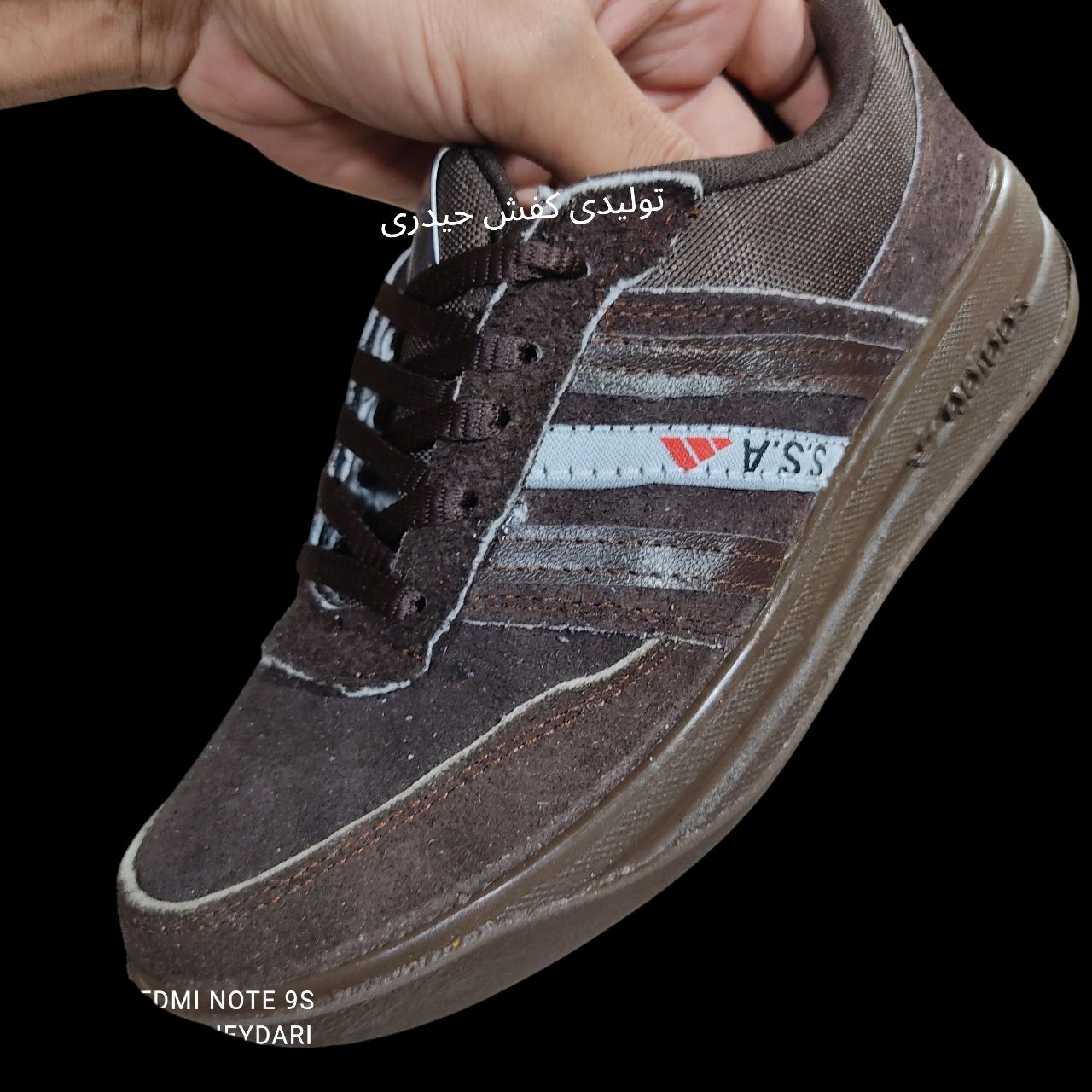 کفش کار آدیداس 3 خط مردانه ssaچرم طبیعی