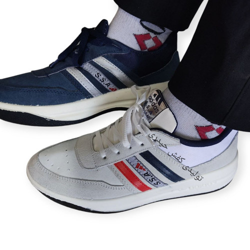 کفش کار آدیداس 3 خط مردانه ssaچرم طبیعی