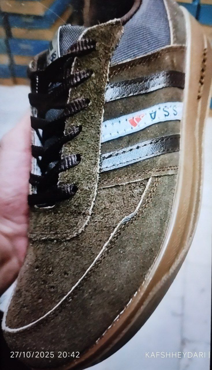 کفش کار انفالوس مردانه چرم طبیعی SSAوSFS