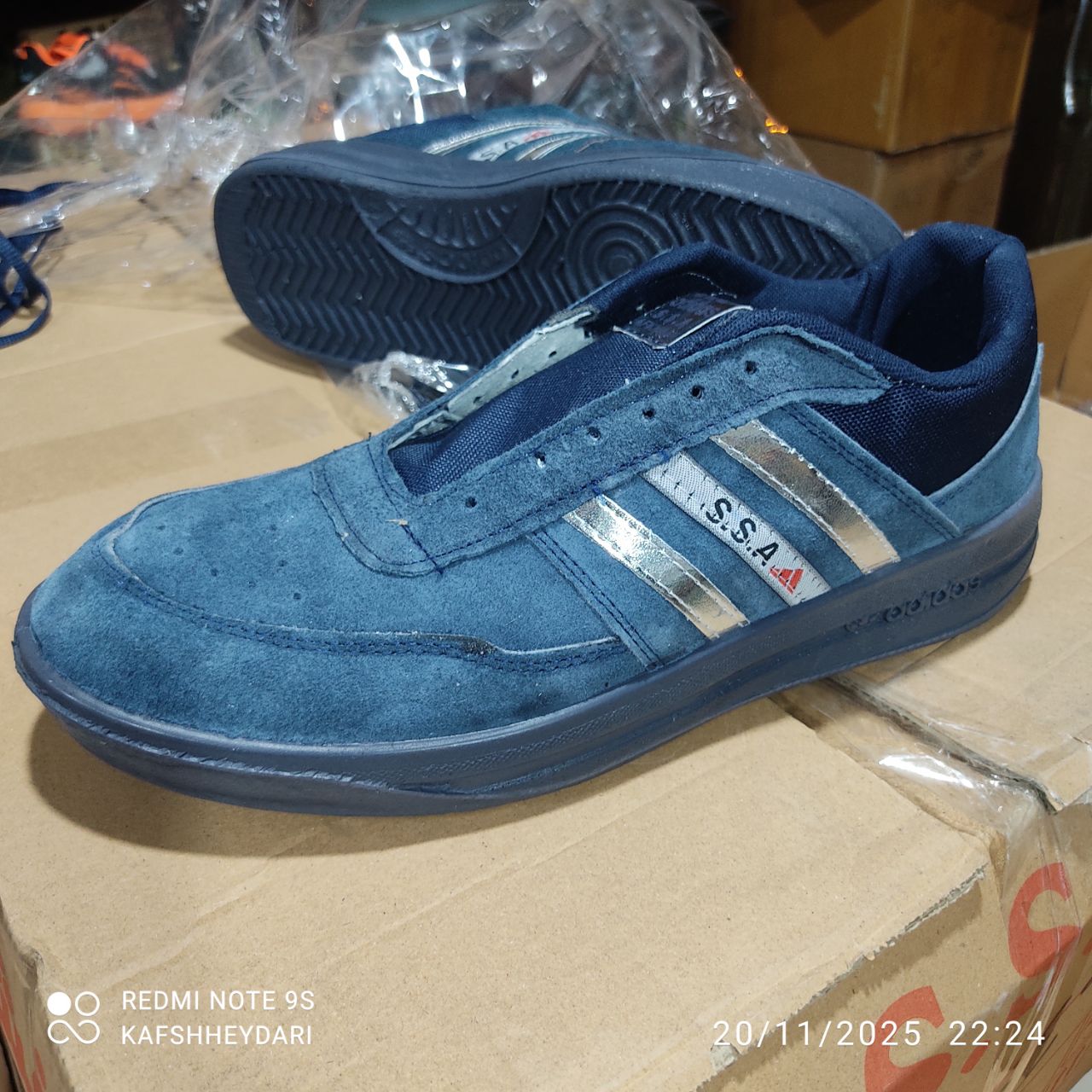 کفش کار انفالوس مردانه چرم طبیعی SSAوSFS