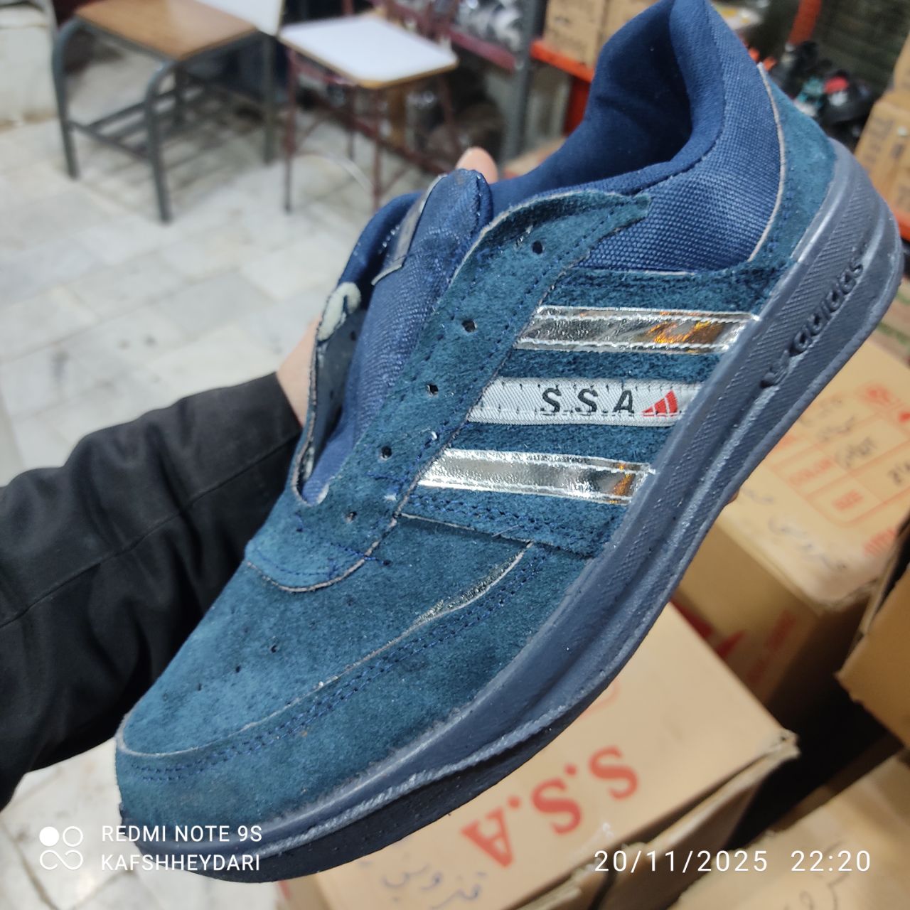 کفش کار انفالوس مردانه چرم طبیعی SSAوSFS