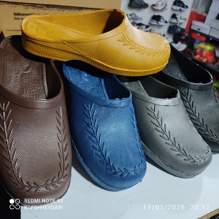 دمپایی روبسته زنانه اوزاکا ژله ای طرح گندم