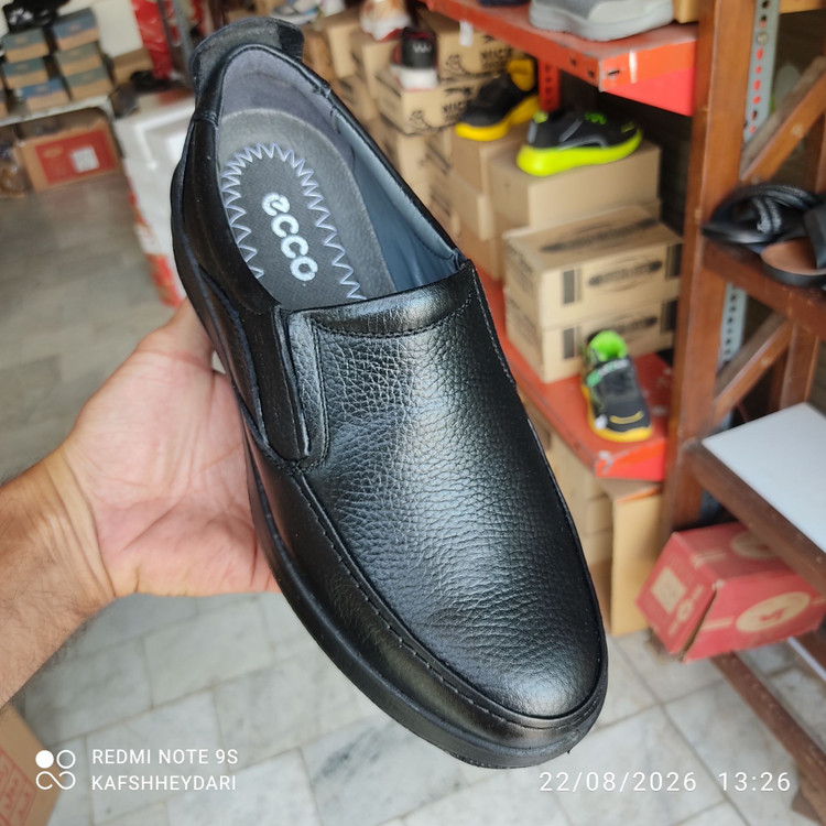 کفش چرم طبی راحتی مردانه مدل ساعتی (چرم تبریز)